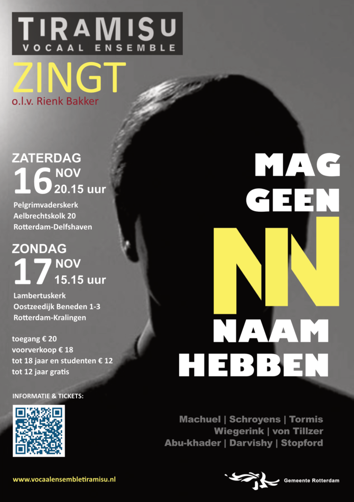 Concertflyer "Mag geen naam hebben"